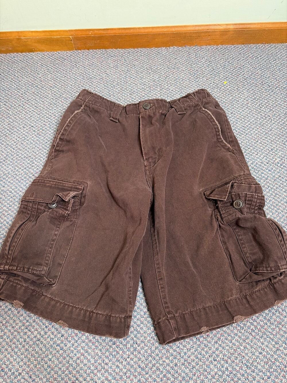 No Boundaries Y2K Brown Cargo Short 28